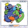 Cute cartoon characters in vibrant colors, perfect for kids' designs