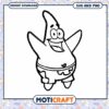 Cute Cartoon Character Outline, Available in SVG and PNG Formats