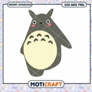 Cute cartoon character illustration for crafts, instant download SVG PNG