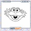 Cute cartoon character face SVG design, perfect for crafts projects