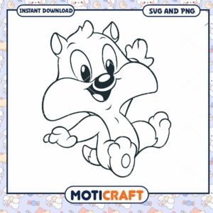 Cute cartoon character design, available in SVG and PNG formats