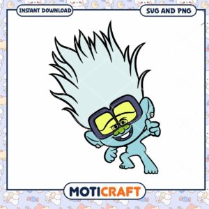 Cute cartoon character design for crafts, perfect for kids projects
