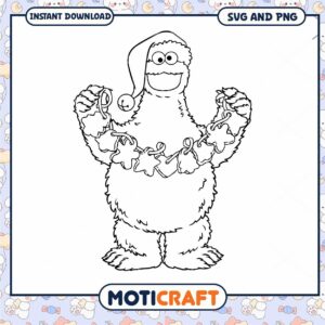 Cute cartoon character coloring page for kids, instant download SVG PNG