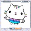 Cute cartoon cat illustration for instant download, perfect for crafts