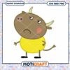 Cute cartoon bull character illustration, available as SVG and PNG