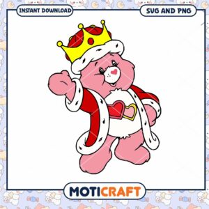 Cute cartoon bear illustration, perfect for digital crafts