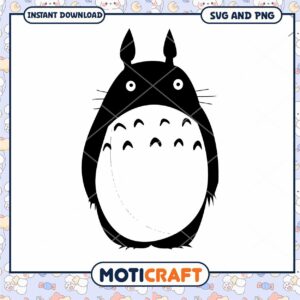 Cute cartoon animal silhouette, perfect for crafting projects