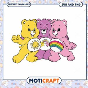 Cute Care Bears Bundle for Crafts, Perfect for Your Next Project