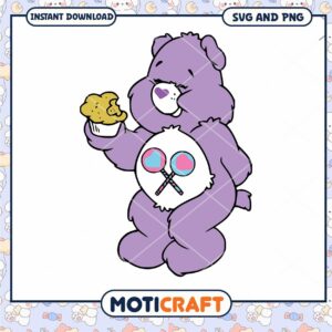 Cute Care Bear SVG PNG Instant Download