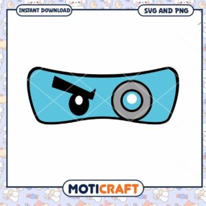 Cute Cannon Eye Mask SVG PNG