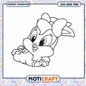 Cute Bunny Coloring Page, Fun Printable for Kids Learning Activities