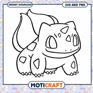 Cute Bulbasaur Coloring Page Download, Perfect for Art Lovers