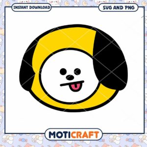 Cute BT21 Tata SVG PNG Instant Download