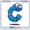 Cute blue monster letter C design, great for kids crafts and gifts 2 Cute blue monster letter C design, great for kids crafts and gifts