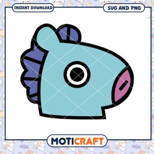 Cute Blue Fish Design for Crafts, Available as SVG and PNG