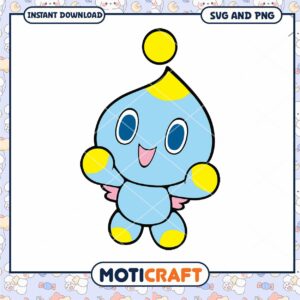 Cute Blue Character SVG and PNG Download, Perfect for Crafts