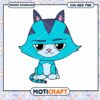 Cute Blue Cartoon Cat Design, Perfect for Crafts and Projects 2 Cute Blue Cartoon Cat Design, Perfect for Crafts and Projects
