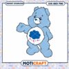 Cute blue bear clipart for instant download, ideal for crafts