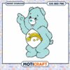 Cute blue bear character design, available in SVG and PNG formats