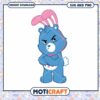 Cute blue bear character design for instant download, available in SVG and PNG formats