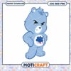 Cute blue bear character design for kids, available in SVG and PNG