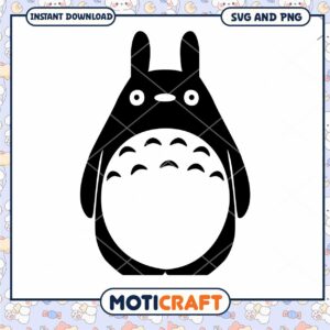 Cute black cartoon character design, perfect for crafting projects