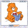 Cute bear reading a book design, perfect for crafts and projects