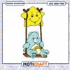 Cute Bear on Swing with Star, Instant Download SVG and PNG Files