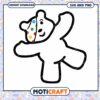 Cute bear illustration for digital download, available in SVG PNG formats