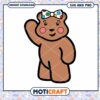Cute bear illustration for download, perfect for kids crafts