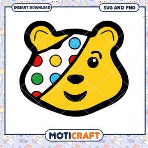 Cute bear illustration design, perfect for DIY projects and crafts