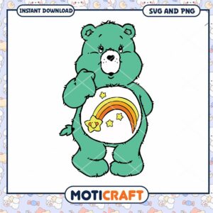 Cute bear illustration for crafting projects, available as SVG and PNG