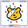 Cute bear graphic design for instant download, available in SVG and PNG