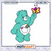 Cute bear holding butterfly, instant download SVG and PNG files