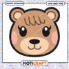 Cute Bear Face PNG Download, Perfect for Crafts and Projects