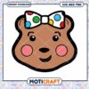 Cute Bear Face with Bow SVG and PNG Download, Perfect for Crafts 2 Cute Bear Face with Bow SVG and PNG Download, Perfect for Crafts