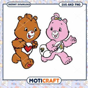 Cute Bear Characters Instant Download, Perfect for Kids Crafts