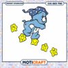 Cute bear character with stars, perfect for crafts and designs