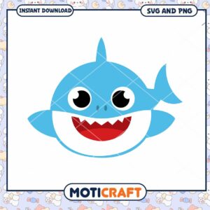Cute Baby Shark SVG PNG, Perfect for Crafting Projects