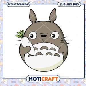 Cute animal character holding vegetable, SVG and PNG digital download