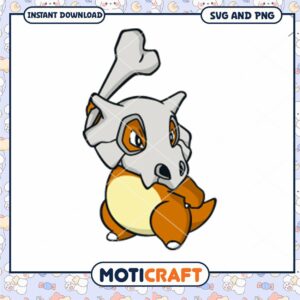 Cubone SVG PNG Instant Download