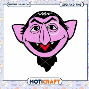 Count von Count SVG, PNG Instant Download