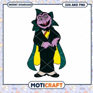 Count Von Count SVG PNG Instant Download