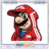 Cool Mario Character in Hoodie, Instant Download SVG and PNG
