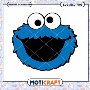 Cookie Monster SVG, PNG Instant Download