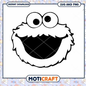 Cookie Monster SVG PNG Instant Download
