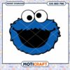 Cookie Monster SVG Design, perfect for fun crafting projects