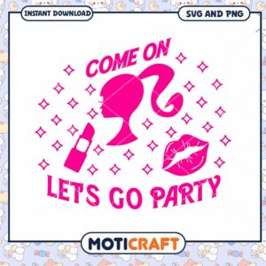 Come on let's go party design, perfect for fun celebrations
