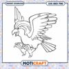 Coloring Page of a Majestic Bird for Kids, Fun Printable Art