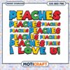 Colorful Peaches Design for Instant Download, Includes SVG and PNG 2 Colorful Peaches Design for Instant Download, Includes SVG and PNG